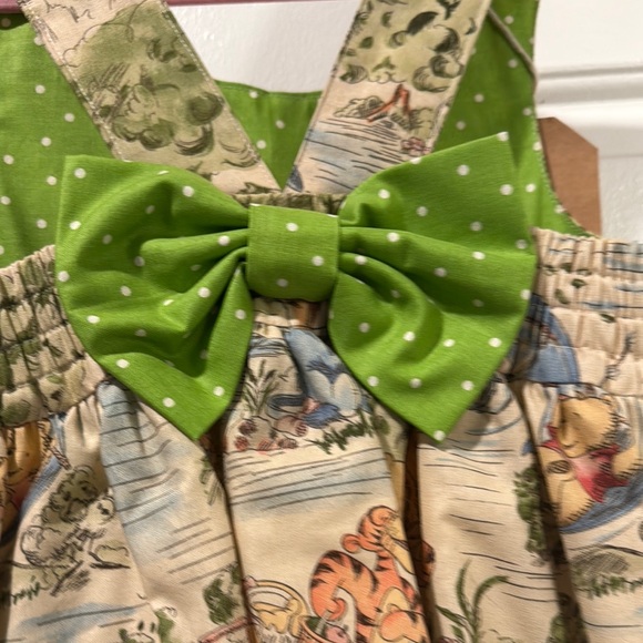 Custom Winnie The Pooh Storybook Print Dress with Bloomers - Picture 4 of 6